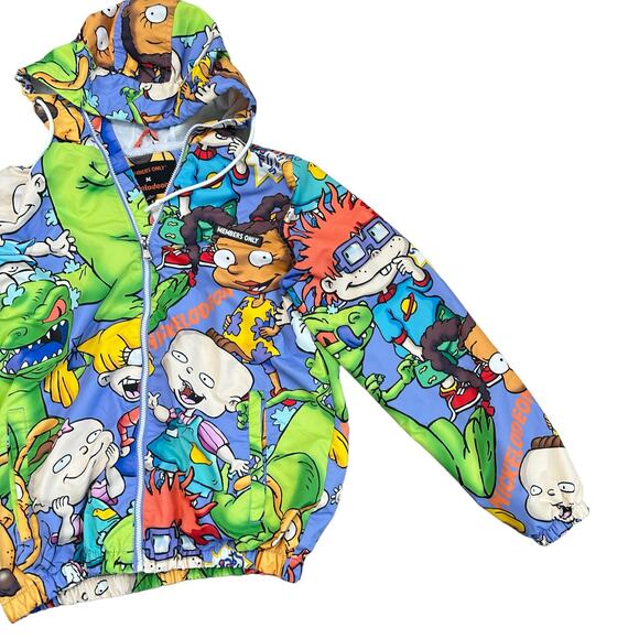 Members Only Jacket Rugrats Nickelodeon Small Hooded Windbreaker - Picture 2 of 6